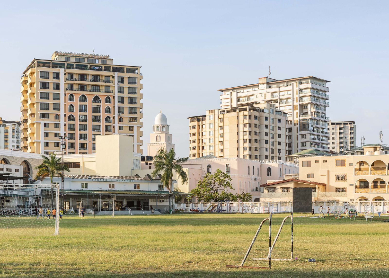 Multi-storey buildings in a Tanzanian city