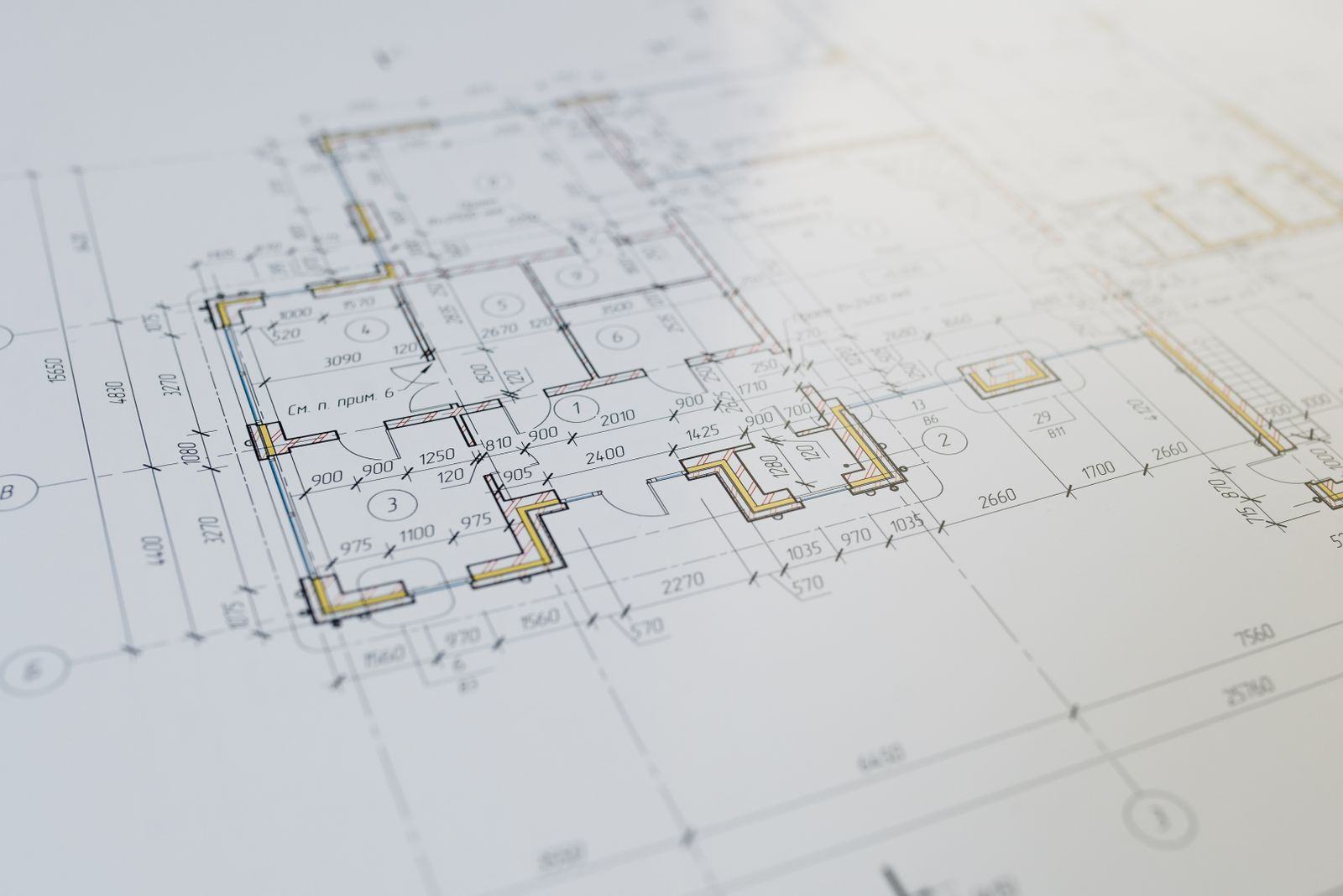 Floor plan drawing of a house