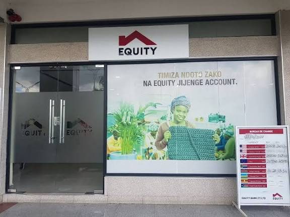 Equity Bank Mwenge branch storefront